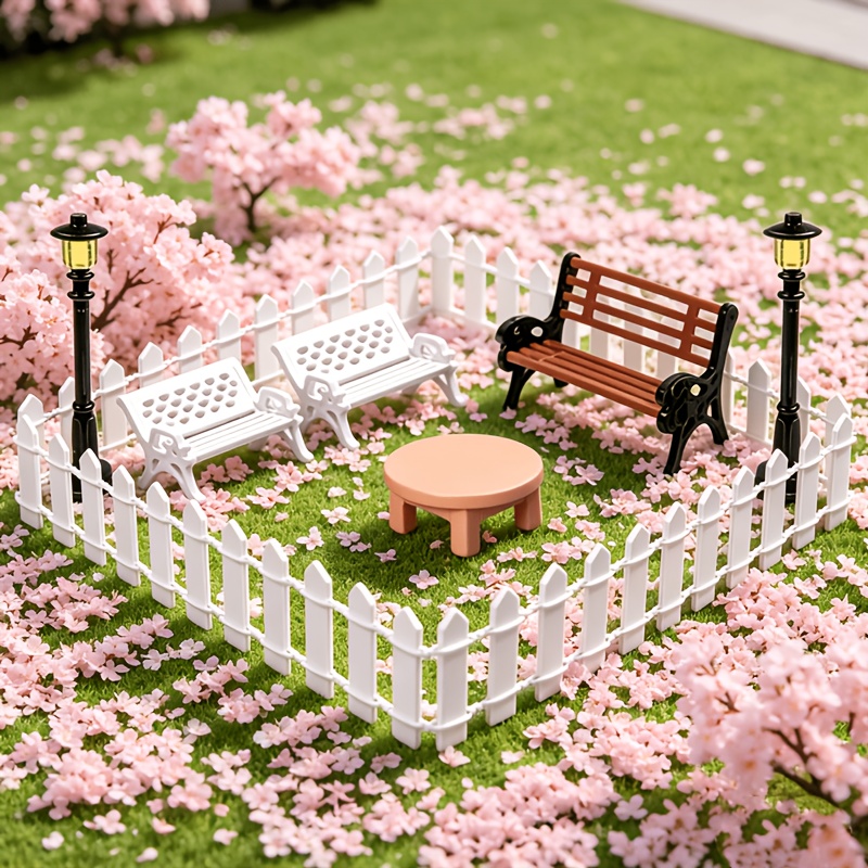 10pcs Plastic Model Set for Micro-landscape Garden Decoration